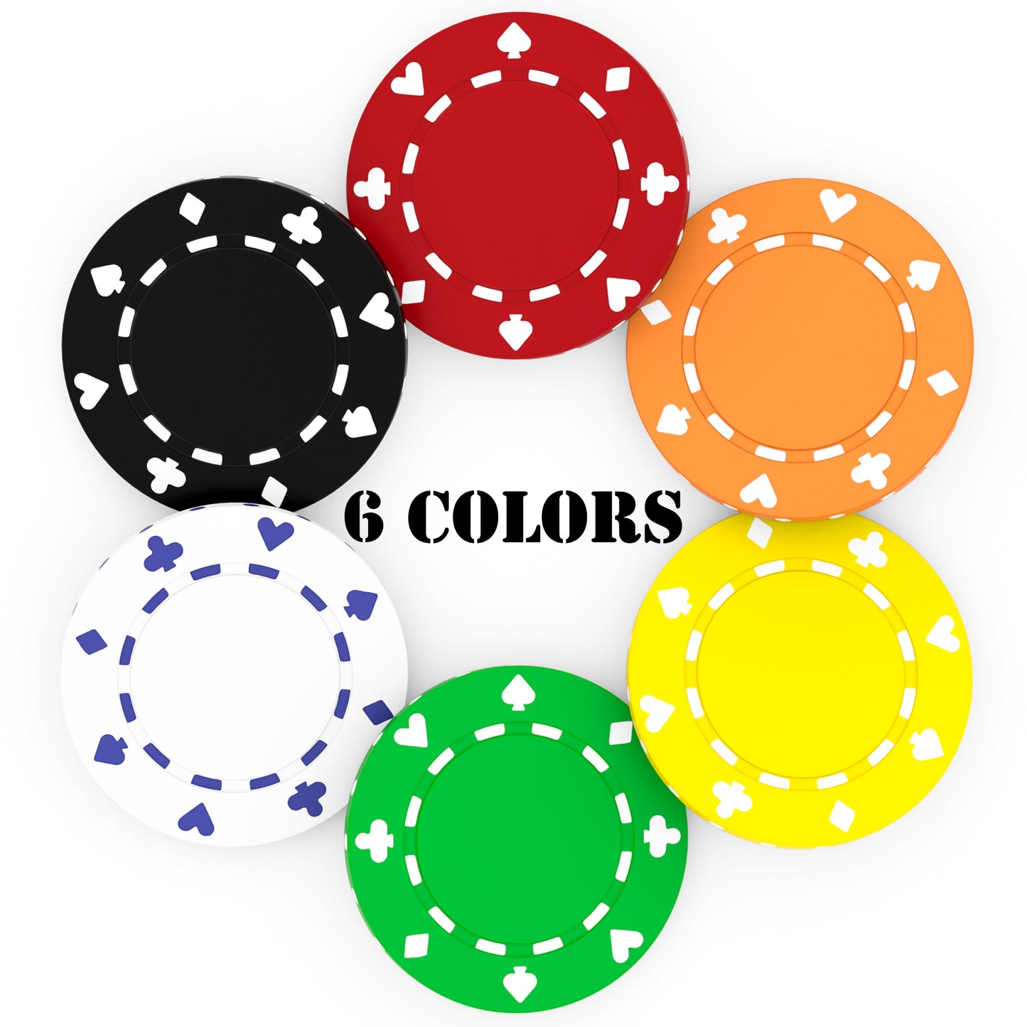 Jetons de poker en argile personnalisés, lourds, 11,5 g, format casino