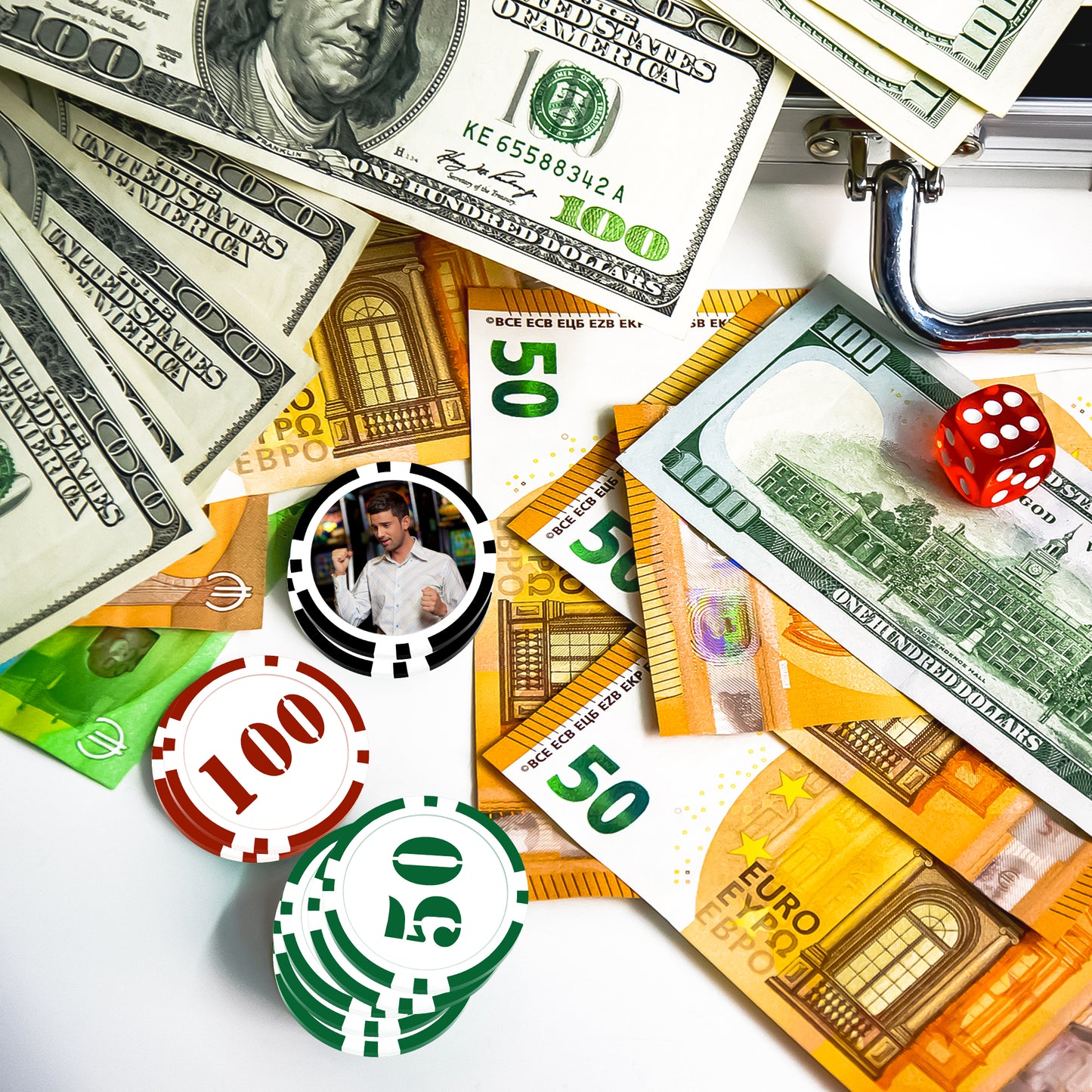 Jetons de poker en argile personnalisés, lourds, 11,5 g, format casino