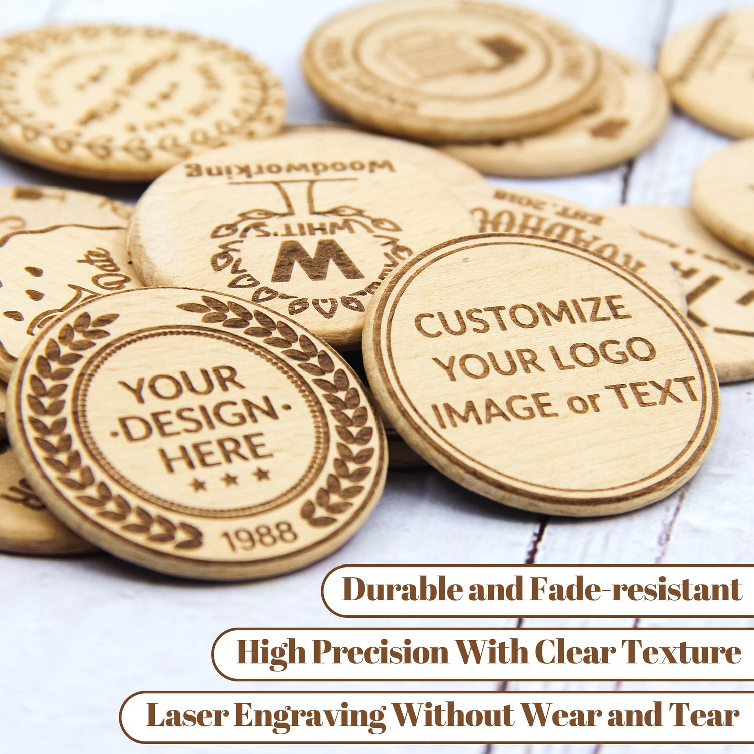 Wooden Poker Chips