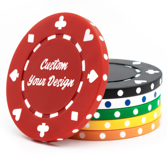 Benutzerdefinierte Pokerchips aus Ton, schwere 11,5 g, Casino-Größe