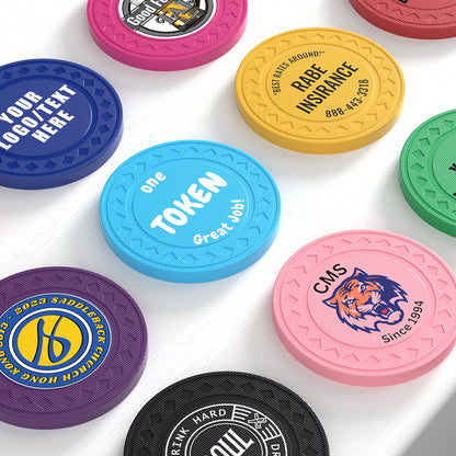 Custom Diamond Poker Chips, Full-Color Print Your Personalized Photo and Text