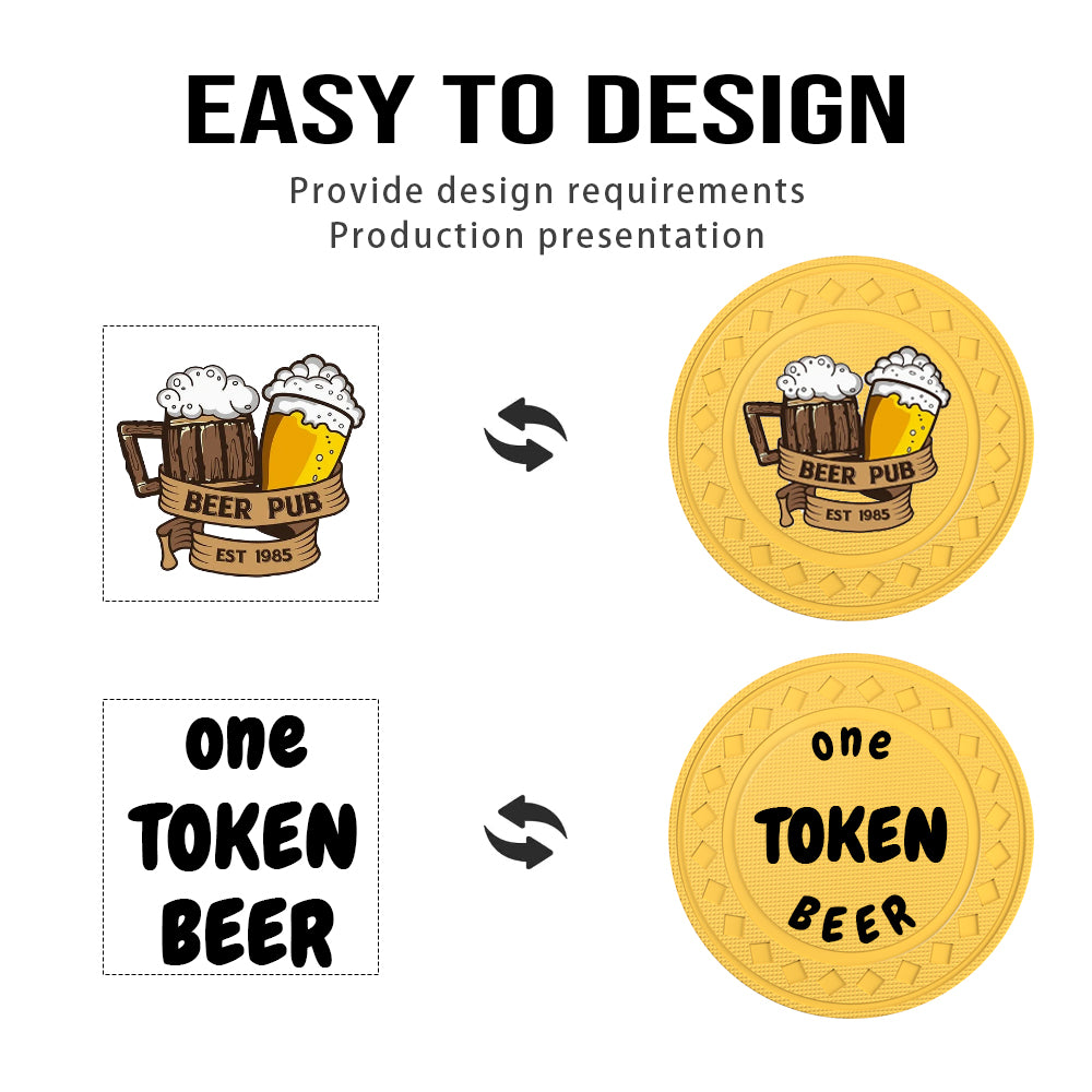 Custom Diamond Poker Chips, Full-Color Print Your Personalized Photo and Text