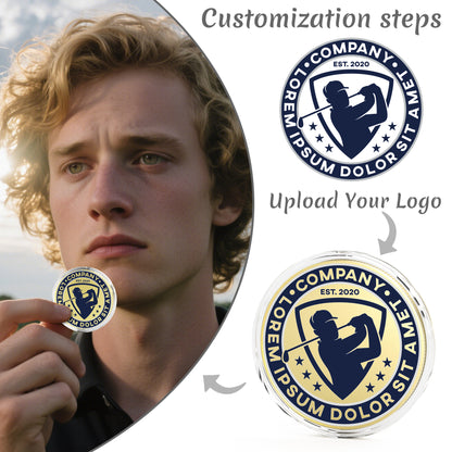 Custom Challenge Coins,Full-Color Print Your Logo and Text
