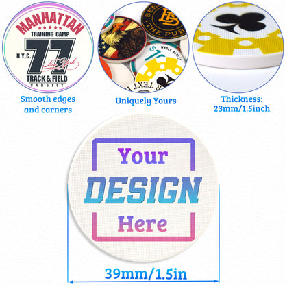 Custom Ceramic Poker Chips with Logo text