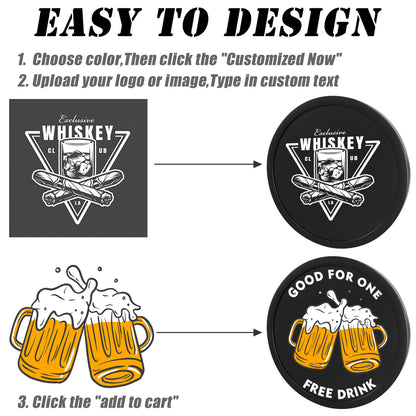 Custom PLASTIC Poker Chips, Imprinted with Personalized Logo, Image or Text