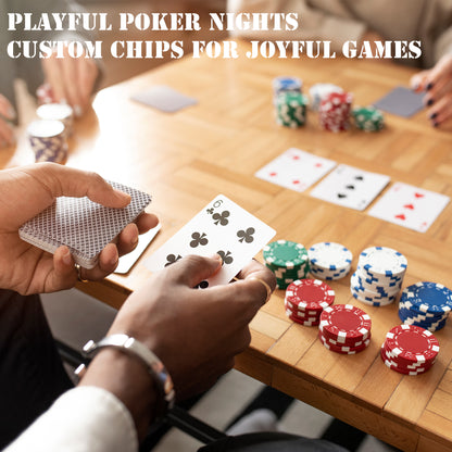 Benutzerdefinierte Pokerchips aus Ton, schwere 11,5 g, Casino-Größe