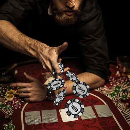 Benutzerdefinierte Pokerchips aus Kunststoff, bedruckt mit personalisiertem Logo, Bild oder Text