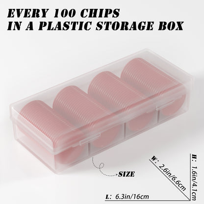Jetons de poker en plastique personnalisés, 200 à 1 000 jeux