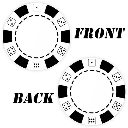 Benutzerdefinierte Pokerchips aus Kunststoff, bedruckt mit personalisiertem Logo, Bild oder Text