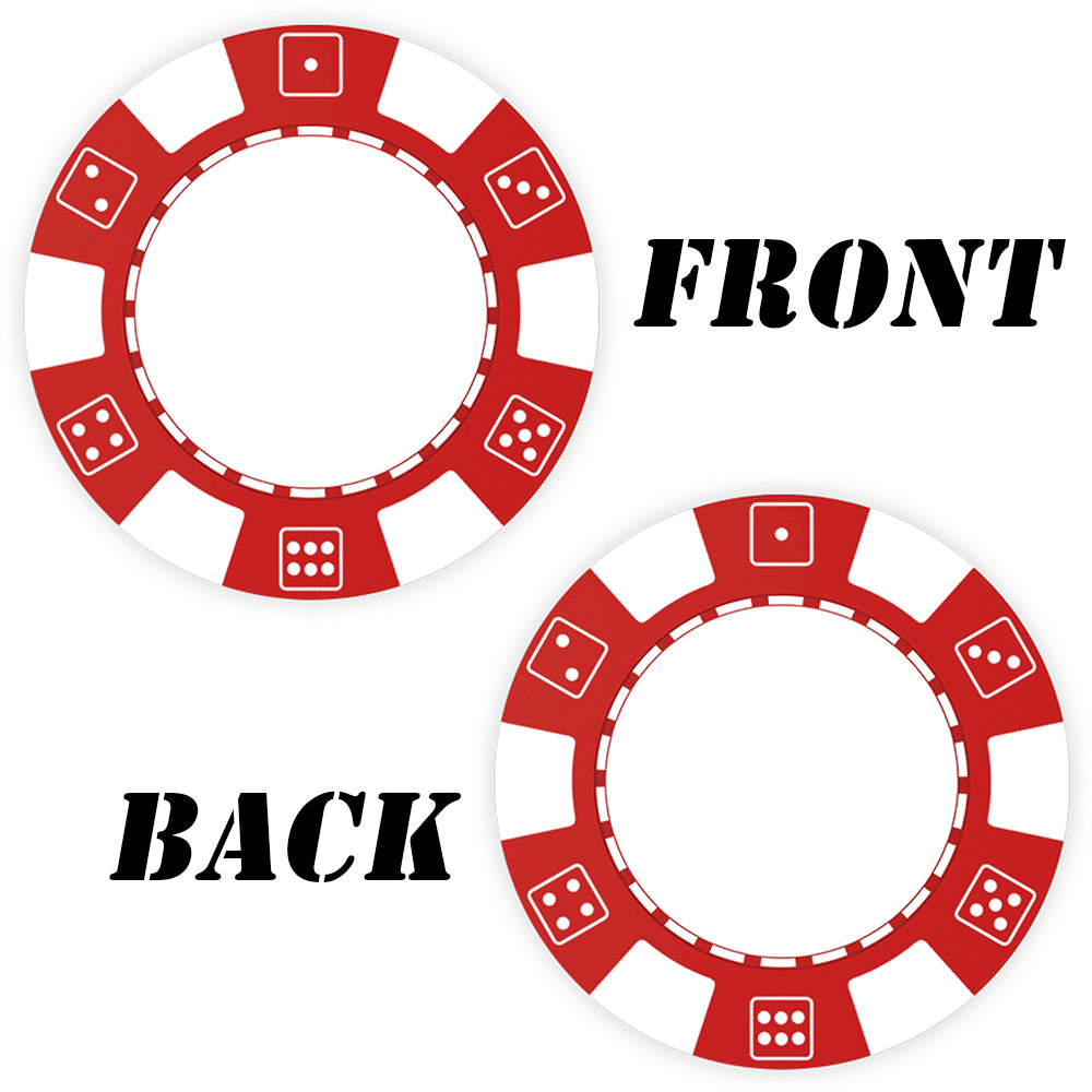 Benutzerdefinierte Pokerchips aus Kunststoff, bedruckt mit personalisiertem Logo, Bild oder Text