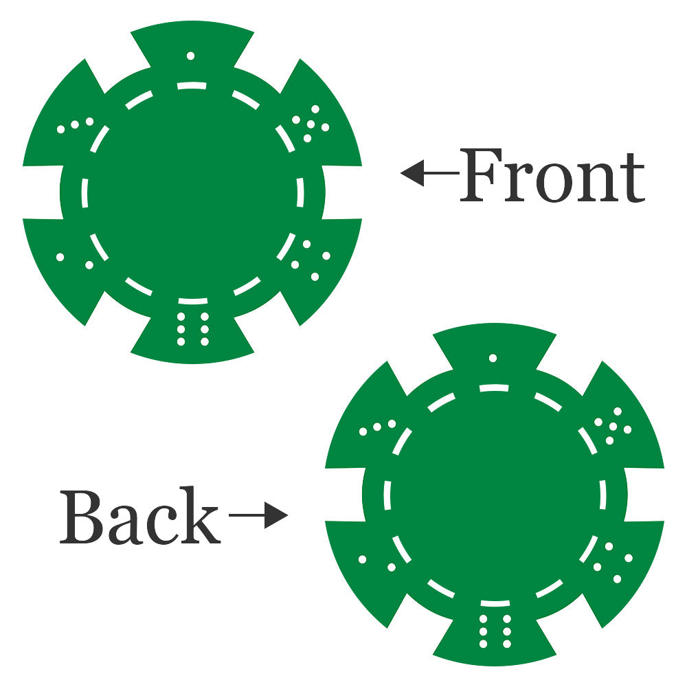 Benutzerdefinierte Pokerchips aus Ton, schwere 11,5 g, Casino-Größe