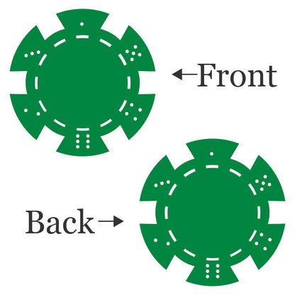 Benutzerdefinierte Pokerchips aus Ton, schwere 11,5 g, Casino-Größe