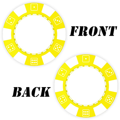 Benutzerdefinierte Pokerchips aus Kunststoff, bedruckt mit personalisiertem Logo, Bild oder Text