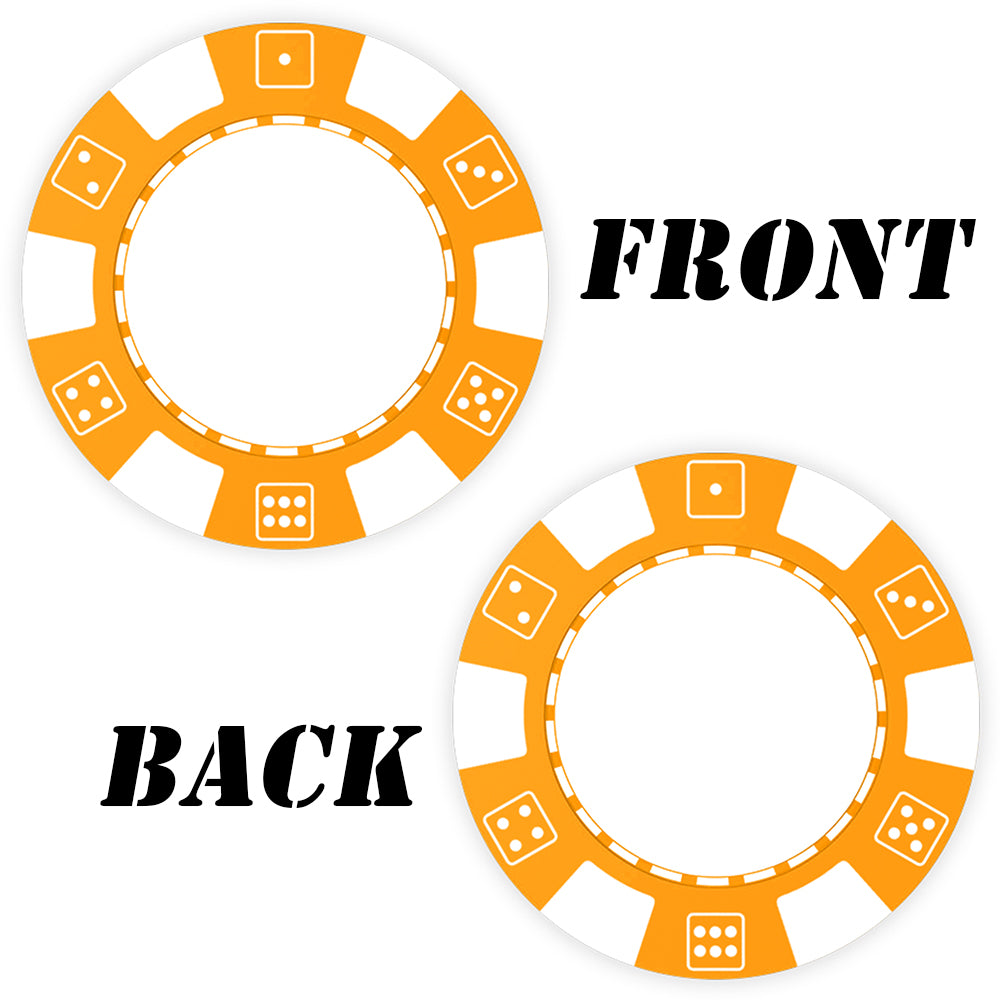 Benutzerdefinierte Pokerchips aus Kunststoff, bedruckt mit personalisiertem Logo, Bild oder Text