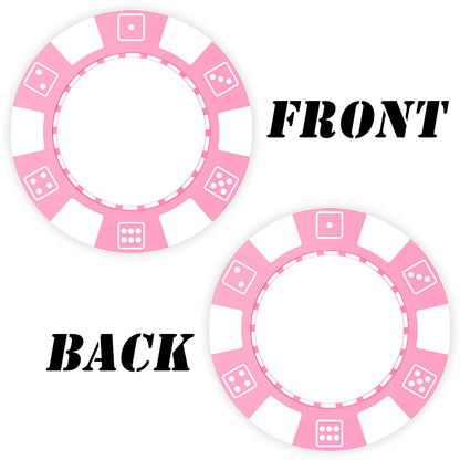 Benutzerdefinierte Pokerchips aus Kunststoff, bedruckt mit personalisiertem Logo, Bild oder Text