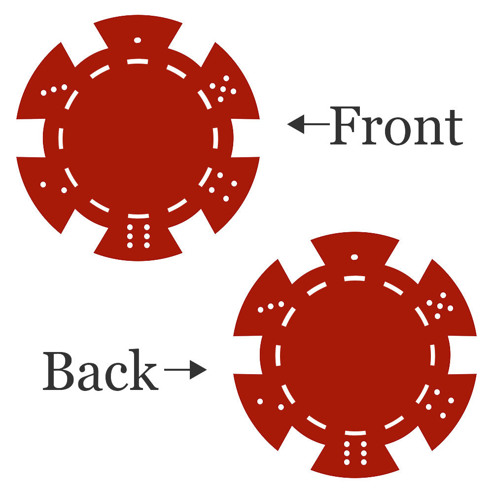 Benutzerdefinierte Pokerchips aus Ton, schwere 11,5 g, Casino-Größe
