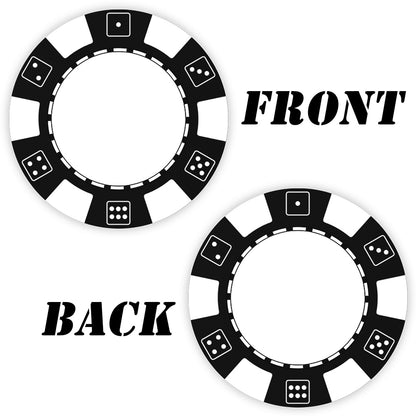 Benutzerdefinierte Pokerchips aus Kunststoff, bedruckt mit personalisiertem Logo, Bild oder Text