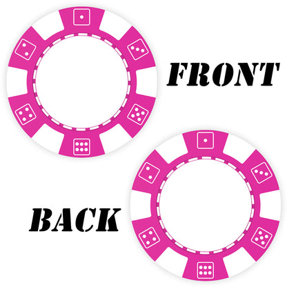 Benutzerdefinierte Pokerchips aus Kunststoff, bedruckt mit personalisiertem Logo, Bild oder Text