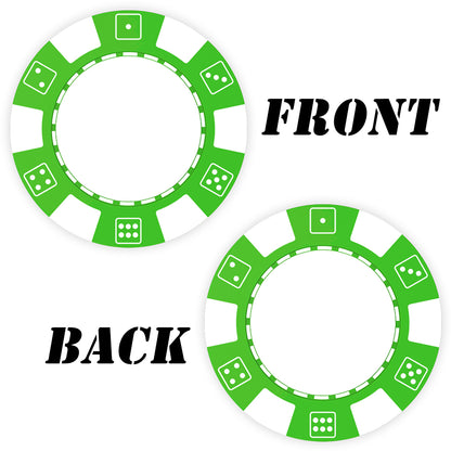 Benutzerdefinierte Pokerchips aus Kunststoff, bedruckt mit personalisiertem Logo, Bild oder Text