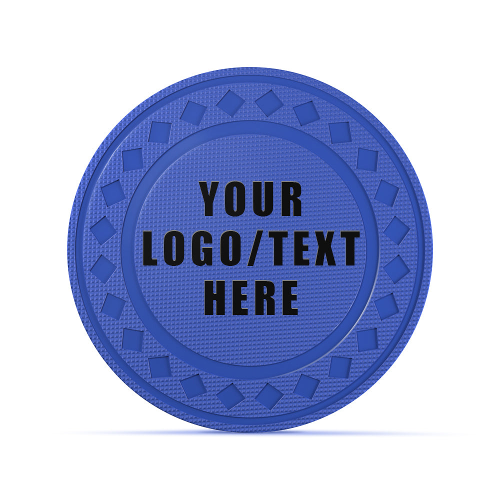Custom Diamond Poker Chips, Full-Color Print Your Personalized Photo and Text