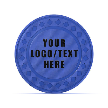 Custom Diamond Poker Chips, Full-Color Print Your Personalized Photo and Text