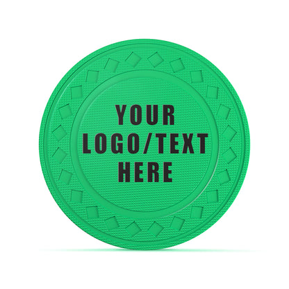 Custom Diamond Poker Chips, Full-Color Print Your Personalized Photo and Text