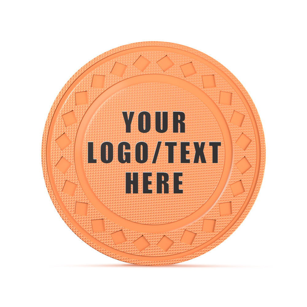 Custom Diamond Poker Chips, Full-Color Print Your Personalized Photo and Text