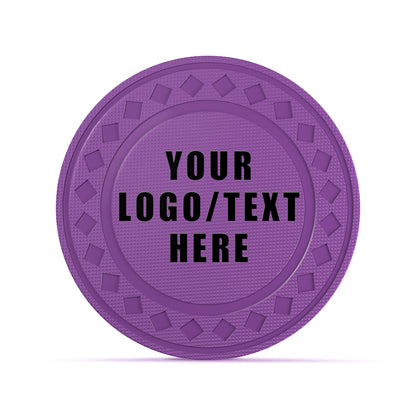 Custom Diamond Poker Chips, Full-Color Print Your Personalized Photo and Text