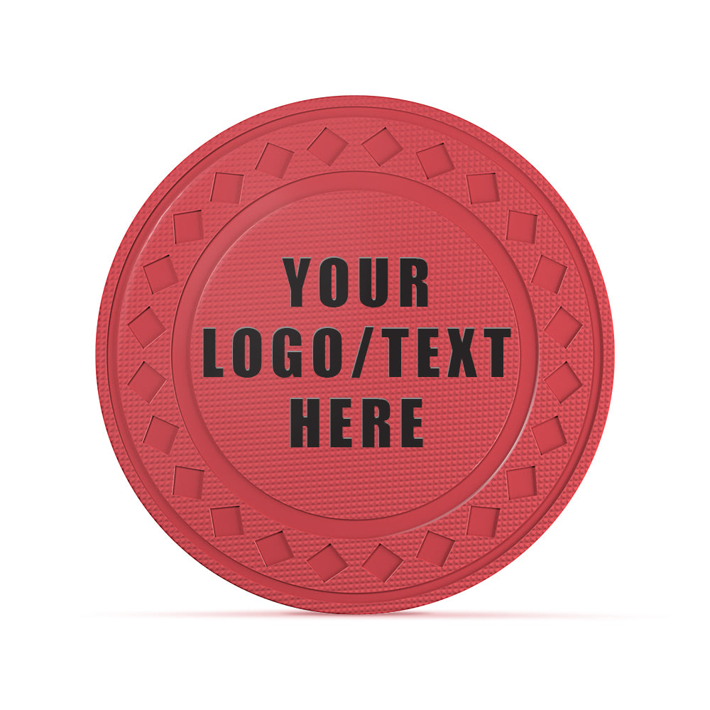 Custom Diamond Poker Chips, Full-Color Print Your Personalized Photo and Text