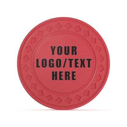 Custom Diamond Poker Chips, Full-Color Print Your Personalized Photo and Text