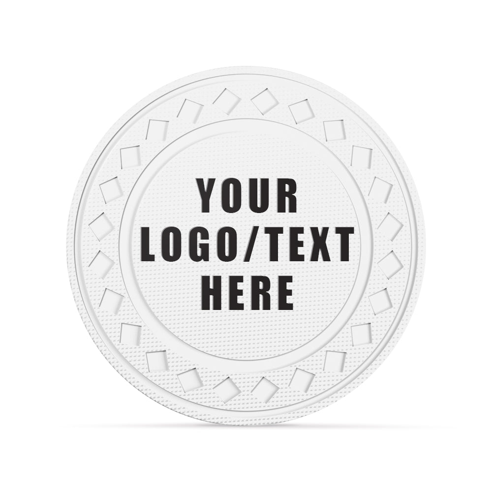 Custom Diamond Poker Chips, Full-Color Print Your Personalized Photo and Text