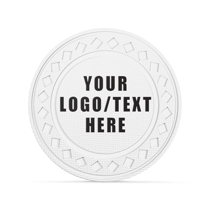 Custom Diamond Poker Chips, Full-Color Print Your Personalized Photo and Text