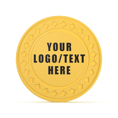 Custom Diamond Poker Chips, Full-Color Print Your Personalized Photo and Text